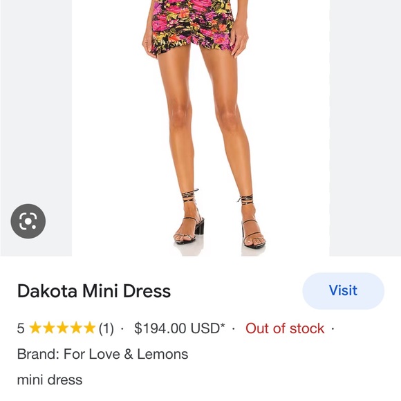 For Love and Lemons Dakota Mini Dress - Picture 2 of 9